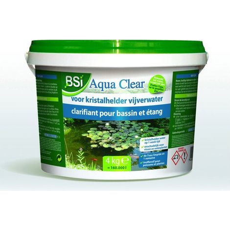 Clarificador de estanque - BSI - Aqua Clear - 4 kg - Agua verde y turbia - Tratamiento intensivo - Estanque y lago (1/3)