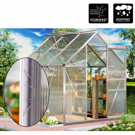 Jusch – Clips de vitrage pour serre de jardin – Lot de 50 pièces – Fixation plaques polycarbonate jusqu'à 6mm – Résistants à la rouille