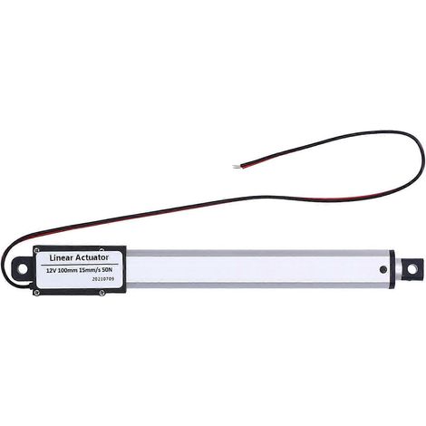 Linearantrieb DC 12V 100mm mit internem Endschalter, geräuscharmer elektrischer Mini-Linearantrieb für die Industrie
