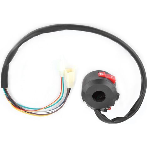 Interrupteur marche/arrêt/démarrage gauche pour moto, quad et VTT 50cc/110cc (1/5)