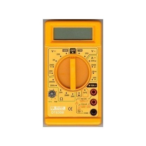 Multimetro Electricista Digital  Categoria Ii Dt830B Silver Electricistat (1/5)