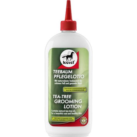 Leovet lotion de soin à l’arbre à thé 500 ml chevaux, soin de la peau, eczéma d’été, contre les démangeaisons