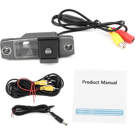 Camera of reverse waterproof IP67, compatible with Hyundai Elantra Sonata Accent Tucson Kia Sorento Sportage Carens Ceed Opirus 12V (1/5)