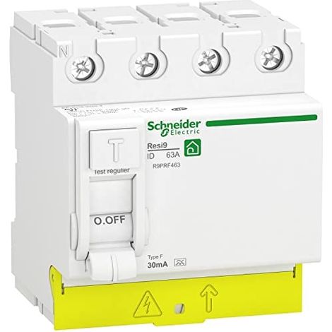 Interrupteur différentiel - 4P - 63 A - 30 mA - Type Fsi - Peignable - Resi9 (1/2)