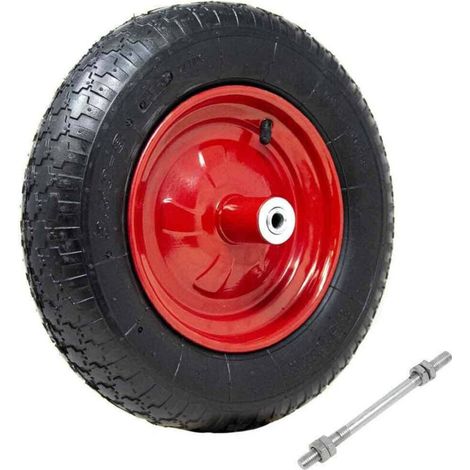 Roues pneumatiques pour diamètre brouette de 35 cm en caoutchouc 3.50-8 modèle Vespa