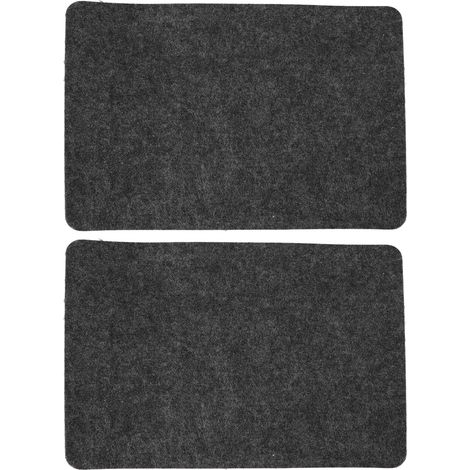 Lot de 2 tapis résistants à la chaleur, lavables et prédécoupés, isolants thermiques pour plan de travail de cuisine, compatibles avec les friteuses à air chaud. (1/5)