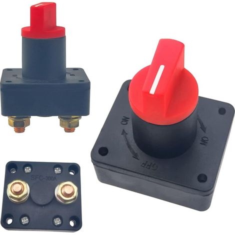 2 PCS Coupe Batterie, 12 V / 60 V 300 A Coupe Circuit, Interrupteur de Batterie, pour Bateau, Voiture, Moto Et Camion de Véhicule Tout-Terrain (1/5)