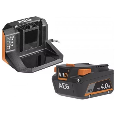 Pack batterie 4.0 Ah et chargeur 18V - AEG Powertools (1/2)