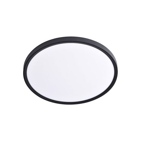 Plafón de techo LED regulable "Mery" (24W 3CCT con sensor 2420lm) IP20 Ø30x2,5cm fabricado en aluminio y acrílico color negro y (1/6)