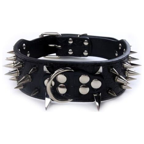 BUNTHAUS Pet Artist Collier De Chien Clouté En Cuir Luxueux Avec Pointes Pointues, Collier Pour Chiens Anti-Mordant (1/5)