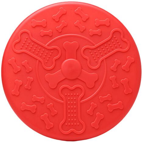 Frisbee-Hundespielzeug, Frisbee für Hunde, für Outdoor-Aktivitäten für große Hunde, Hundetraining (Rot)