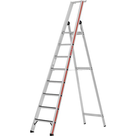 Stehleiter 8 Stufen - Maximale Arbeitshöhe 3.85m - 862608 (1/5)
