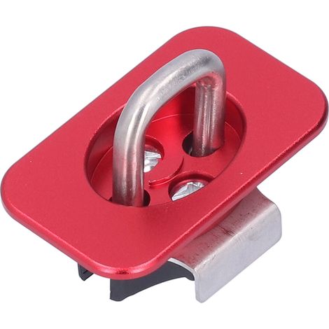 Lot de 2 sangles d'arrimage latérales pour plateau de camion, capacité de 454 kg (1000 lb), compatibles avec F150, F250 et F350 (rouge). (1/5)