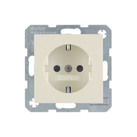 Berker SCHUKO-Steckdose ws/gl 47238982 (1/2)