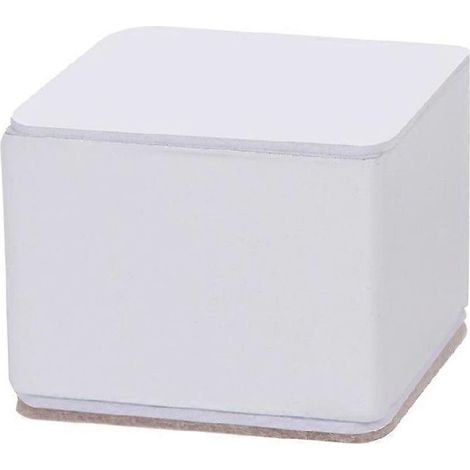 Rehausses de meubles 5 cm, rehausseurs de lit carrés blancs 6 cm de long pour surélever canapé, lit ou armoire de 5 cm (1/5)