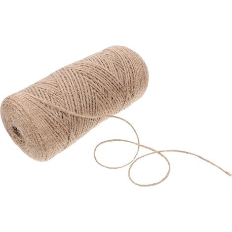 Rouleau de ficelle de jute kaki corde fine pour loisirs (1/5)