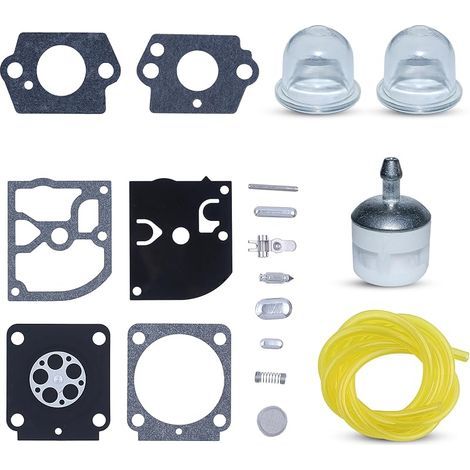 Vergaser-Membran-Reparatursatz für Stihl HS81, HS81R, HS81RC, HS81T, HS86 Trimmerteile HS86R, HS86T mit Kraftstoffleitungsfilterdichtung (1/5)