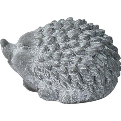 Hedgehog Ornament - L21 x W17 x H13 cm - Grey Cement