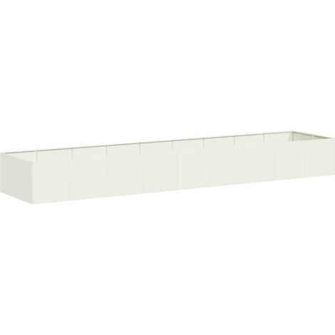 Maison Exclusive - Fioriera Bianca 360x80x40 cm in Acciaio