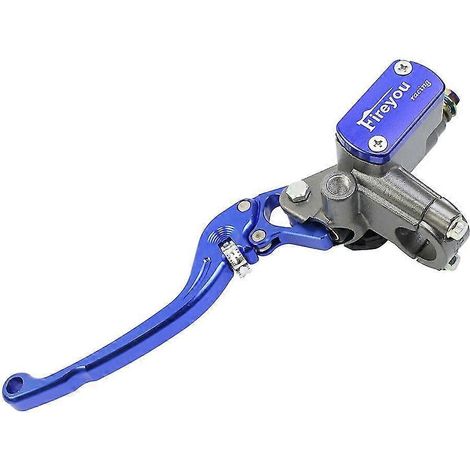 Maître-cylindre de frein, levier d'embrayage et pompe hydraulique pour moto de course et de route Yamaha, Kawasaki, Suzuki (rouge, frein avant gauche, bleu). Frein avant rouge. (1/5)