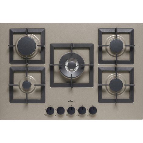Elleci Plano 75 TCC piano cottura Grigio Da incasso 75 cm Gas 5 Fornelli