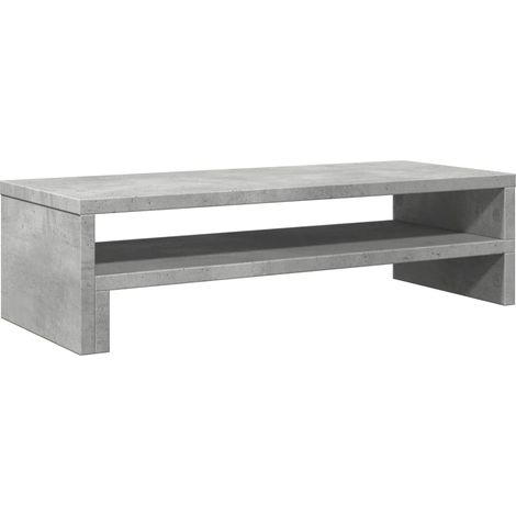 Supporto per monitor tavolo da scrivania 54 x 22 x 15 cm in legno ingegnerizzato grigio 020044891