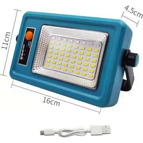 Lampe de camping solaire bleue, lanterne portable rechargeable à batterie intégrée, éclairage LED haute luminosité pour tente, maison et extérieur, multifonction, modèle Yuan Lantern - Asie du Sud-Est (1/5)