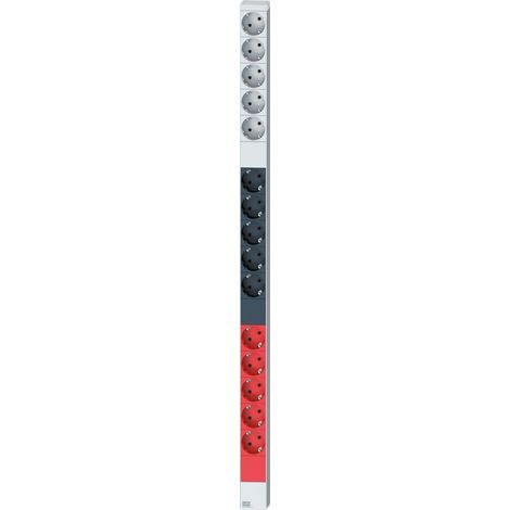 Bachmann it pdu alu 0he 15 x schutzkontakt cee 3x 16a rot