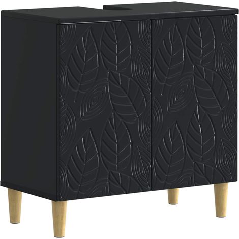 Waschbeckenschrank DELFT Schwarz 59,5 x 31,5 x 59 cm vidaXL (1/5)