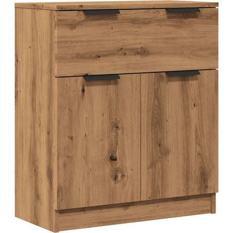 Credenza buffet cassettiera mobile contenitore organizer cucina soggiorno stanza dei bricolage 60 x 30 x 70 cm derivati del legno marrone 020030814