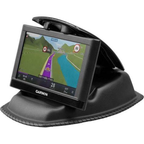 Fixation pour GPS, Fixation pour Tableau de Bord antidérapant Pouf Friction Support GPS pour 3.5–15,2 cm appareils GPS et Smartphones (1/5)