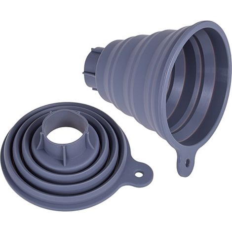 Entonnoir pliable en silicone pour remplir les bocaux de cuisine (1/3)
