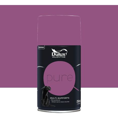 Bombe de Peinture murs & boiseries Dulux Valentine Pure Fuchsia 0,25 L (1/3)