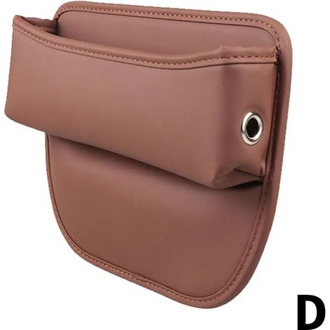 (D) Boîte de rangement en cuir pour siège auto, console latérale, compartiment de rangement pour siège auto, accessoire intérieur de voiture (1/5)