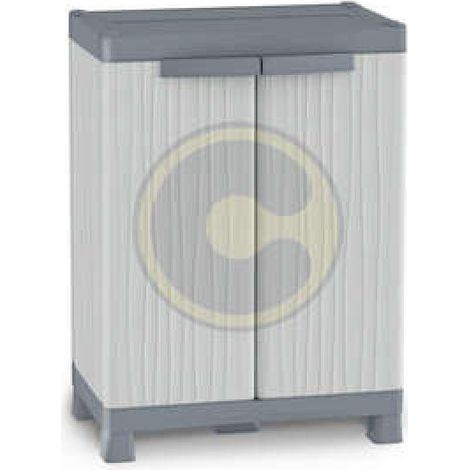 Terry armadio Wave con 2 ante 2 ripiani cm 70x44x98h resina antiurto