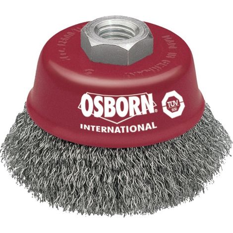 Osborn Topfbürste 75mm M14x2 gew. Draht 0,3mm (1/4)
