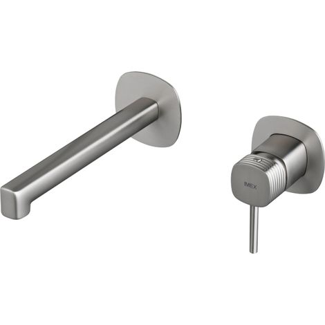Mitigeur lavabo encastré Firenze finition nickel brossé [ IMEX® ] (1/2)