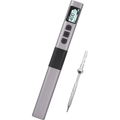Kit de fer à souder portable 100 W, soudage électrique, chauffe rapide, écran OLED, mode veille intelligent, outil de soudure de précision pour la réparation électronique PTS201-BC2 (1/5)