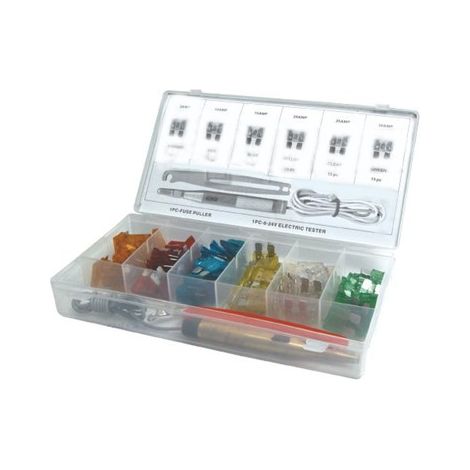 Coffret de 90 fusibles avec pince et testeur