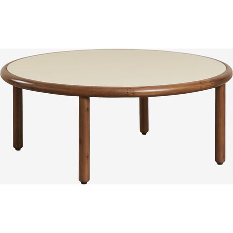 Mesa de centro redonda en madera de acacia Olivia SKLUM