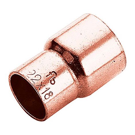 Raccordo manicotto ridotto rame 54x35 mm a saldare f/f FRABO