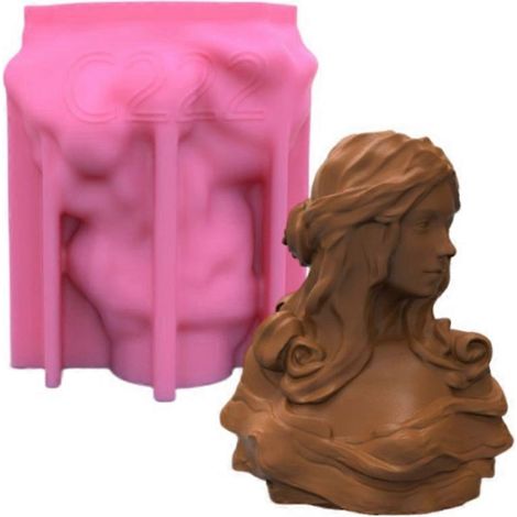 Handgefertigte Seifenform aus Epoxidharz, Göttinnenstatue-Design, Kerzenform zum Selbermachen von Seifen