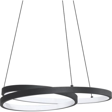 Ideal Lux OZ Suspension LED intégrée noire 4350 lm 3000 K (1/2)