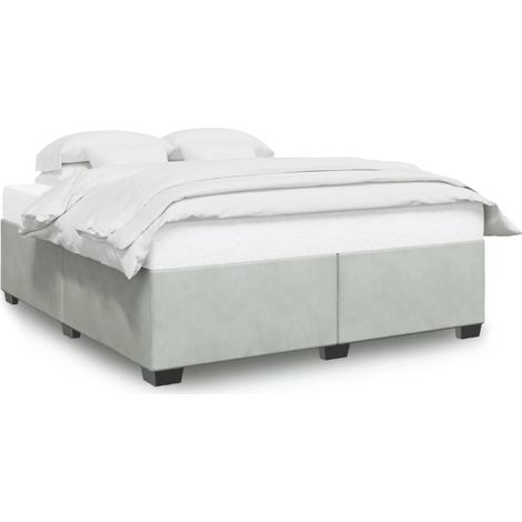 Maison Exclusive - Bettgestell ohne Matratze Hellgrau 200x200 cm