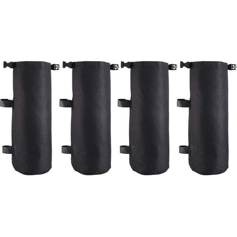 Lot de 4 sacs de lestage pour tonnelle, pieds de gazebo, poids pour tente ou parasol, sable inclus (1/5)