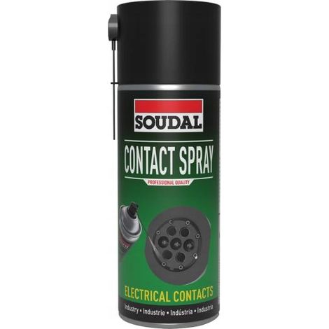 Préparation pour contact par pulvérisation Soudal pour le nettoyage et l'entretien des connexions (1/2)