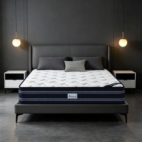 Matelas 140x200 cm Mémoire de Forme, Épaisseur 26 cm, Certifié Oeko-Tex, Hybride Mousse & Ressorts Ensachés, Fermeté Moyenne (1/5)