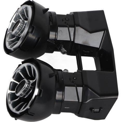 Grille d'aération arrière à turbine avec éclairage d'ambiance LED 64 couleurs et télécommande via application, remplacement pour Mercedes-Benz Classe C (1/5)