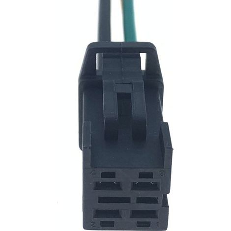 Connecteur de faisceau de câblage de pompe à carburant BMW DJ7044B-2.8-21 avec gaine à 4 broches et bornier - connecteur simple