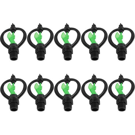 10Pcs Plastic G1/2in Sprinkler Nozzle Butterflies Rain Shaped Nozzle Agricultural Irrigation (1/5)